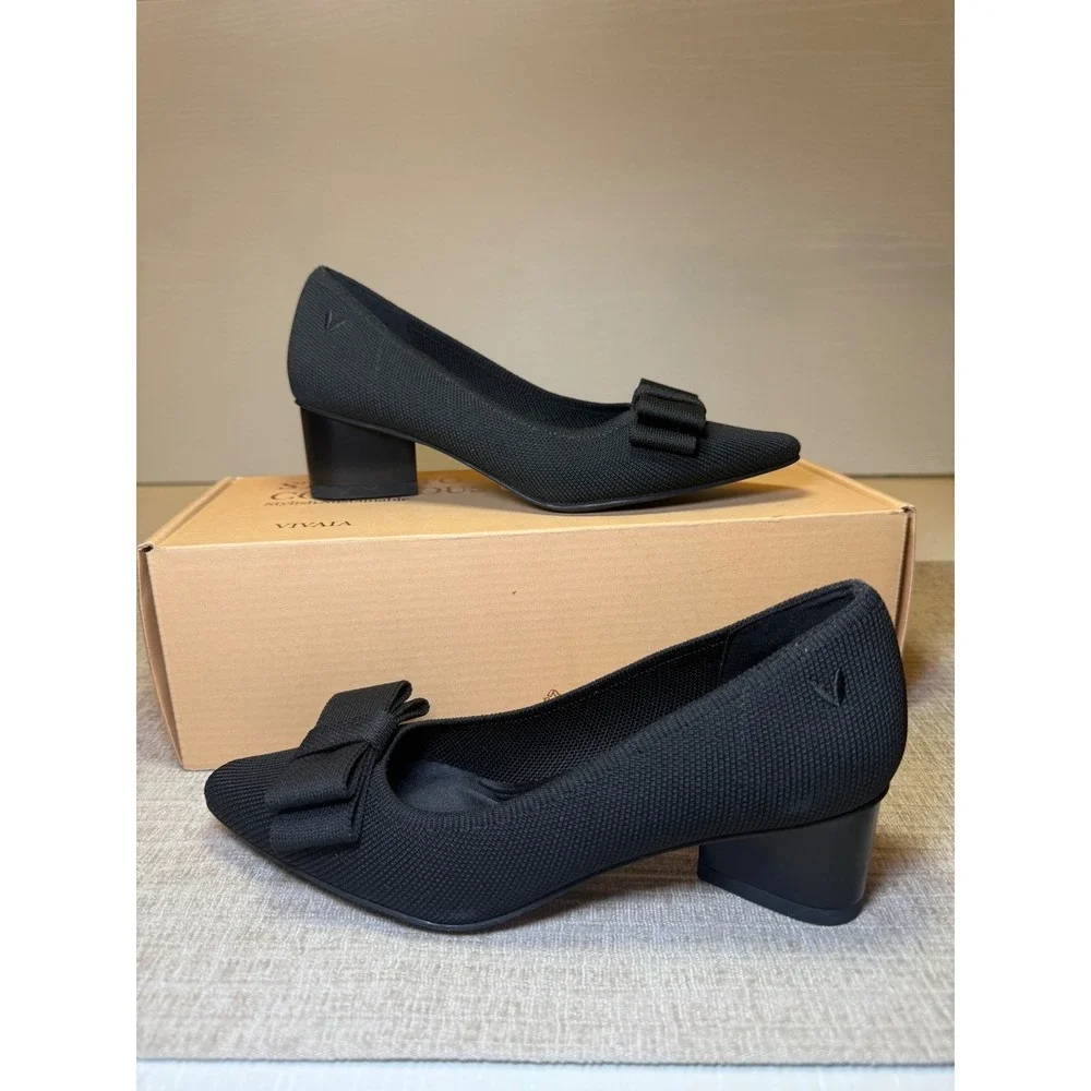VIVAIA Pointed-Toe‎ Bow Heels – EU 35 / US 5